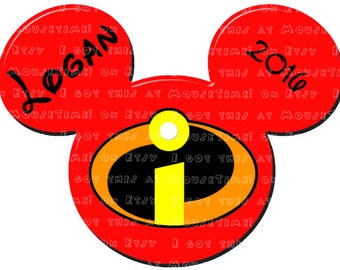 IRON-ON Incredible (Mickey) Ears! - Mouse Ears Tshirt Transfer