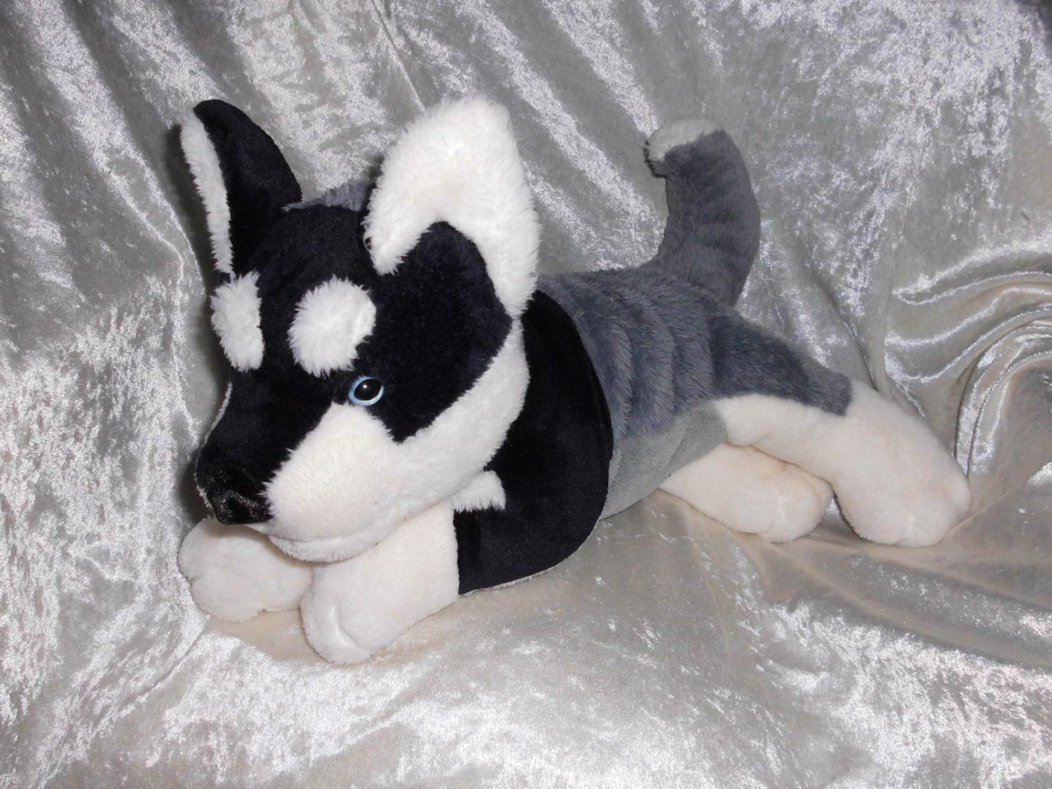 SIBERIAN HUSKY stuffed animal soft toy Husky plush handmade