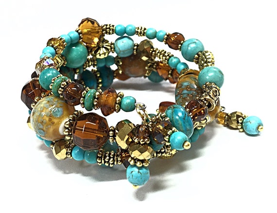 Real Turquoise Bracelet Contemporary Bracelet Turquoise and