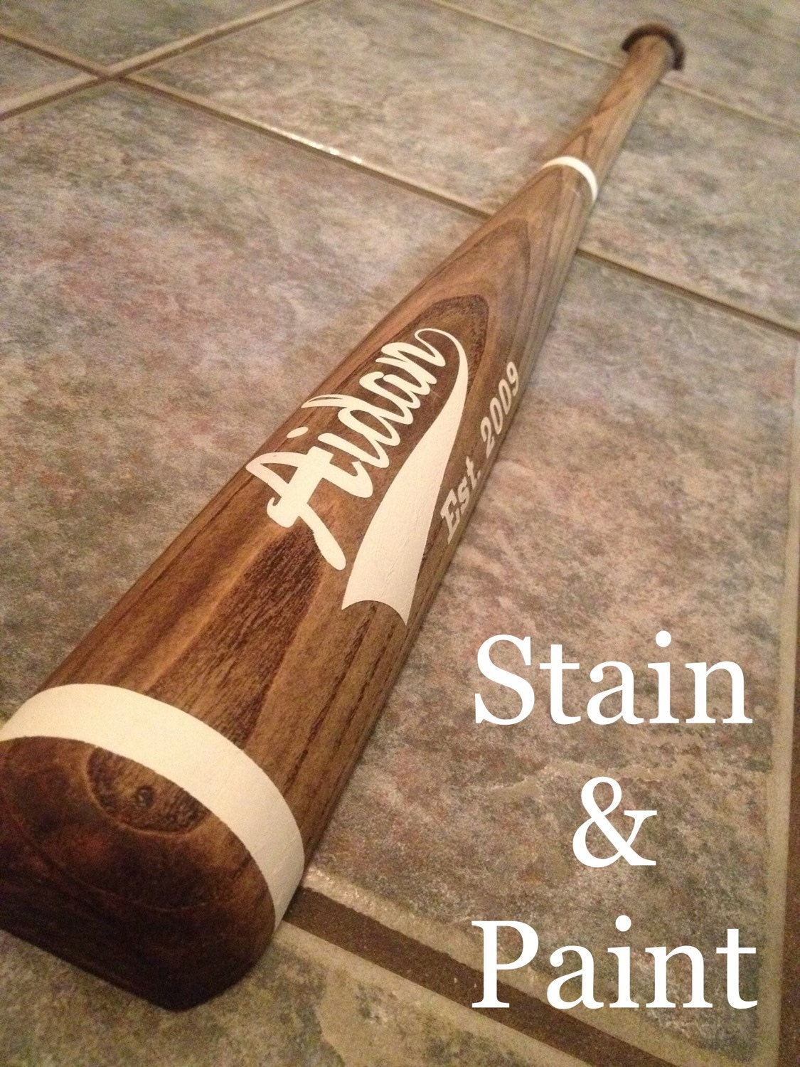 Customized 1/2 Baseball Bat Wall Decor