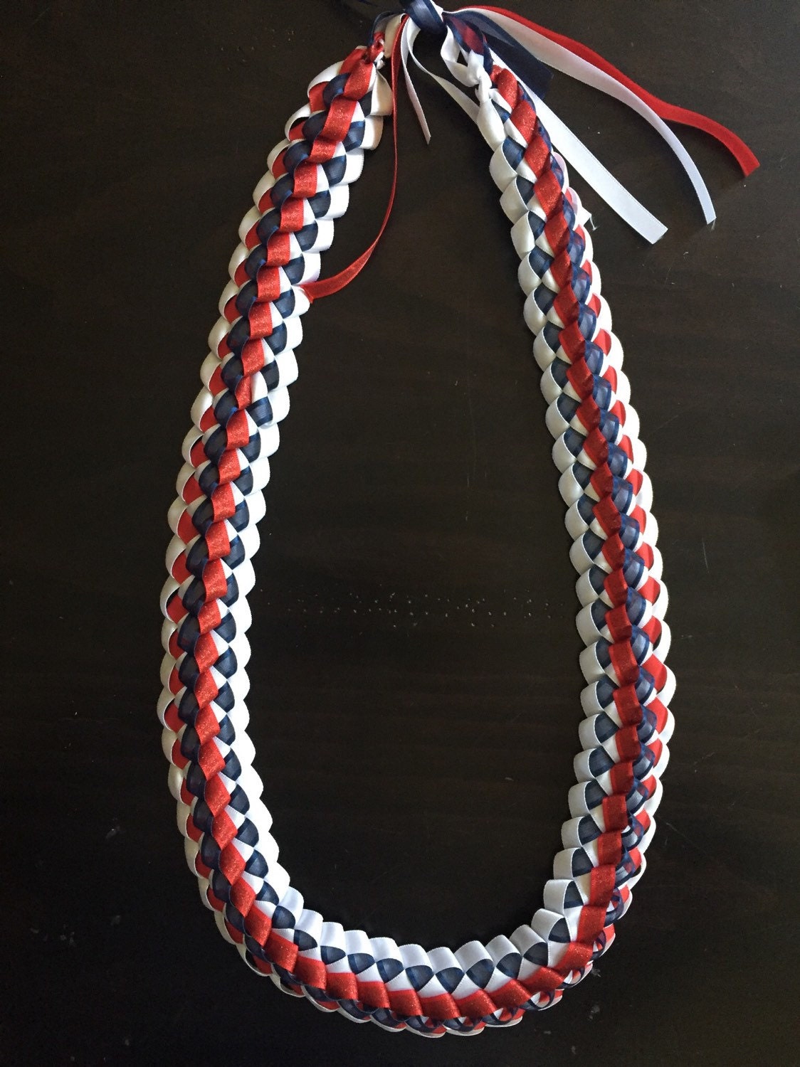 Ribbon Lei up to 4 colors double braided