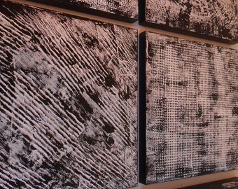 Wood Wall Sculpture - Black and White Artwork - Black White Abstract - Abstract Painting - Large Black and White Painting - Modern Fine Art