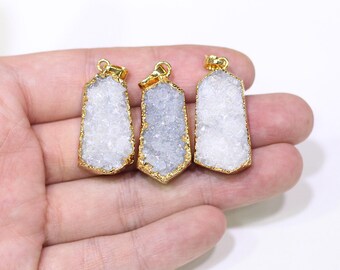 AI067 - Druzy purple Stone Choker main image 1