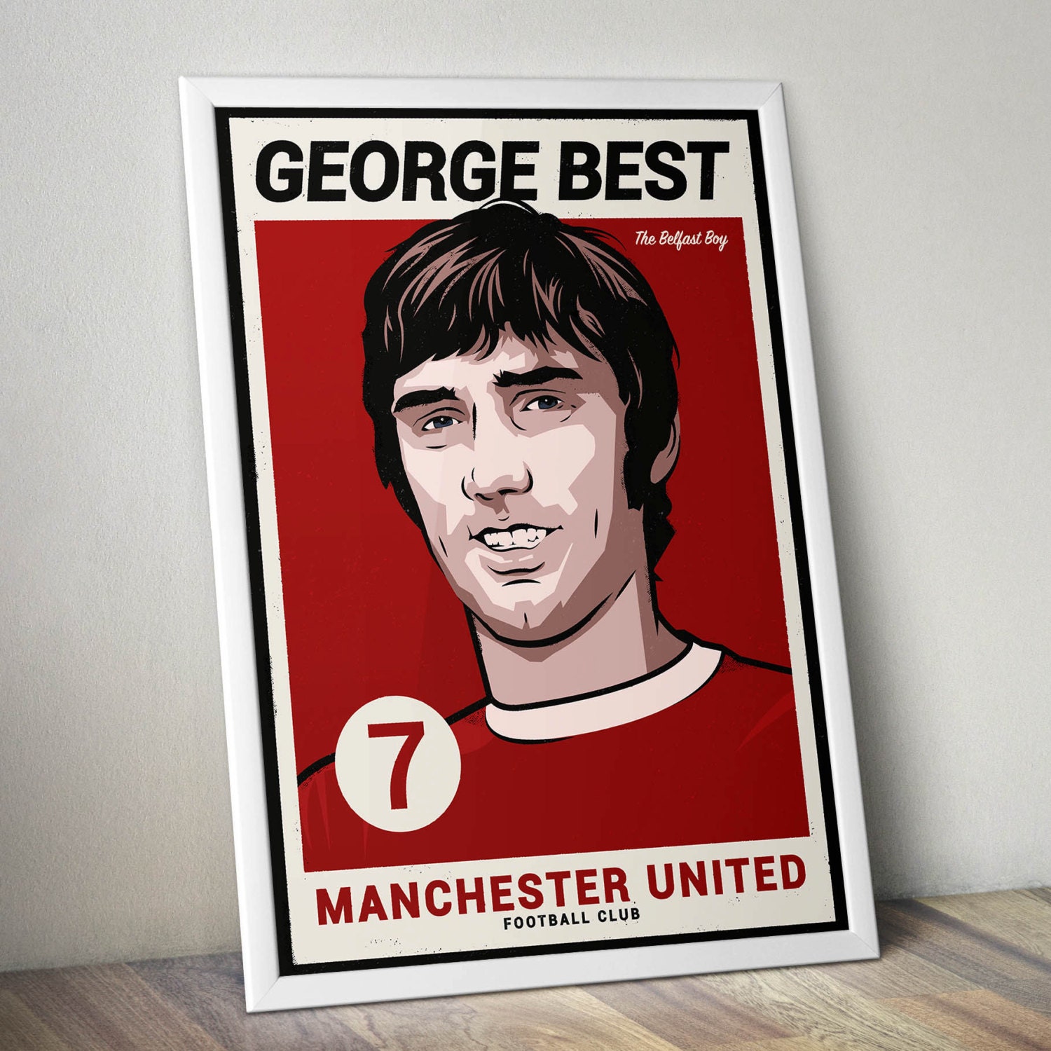 George Best Manchester United Poster Art