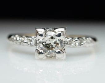 Antique diamond wedding ring