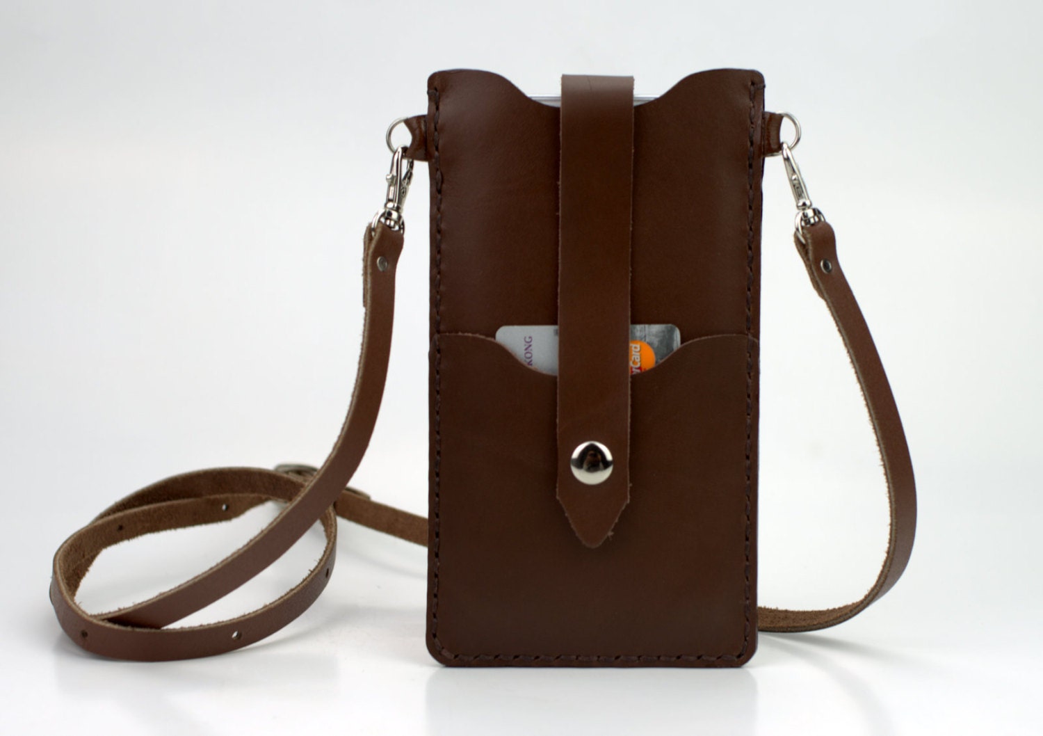 Leather iPhone 6s Bag Crossbody Bag Card Holder by KylieLamLeather