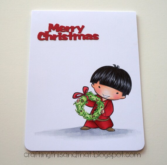 Znalezione obrazy dla zapytania asian christmas card