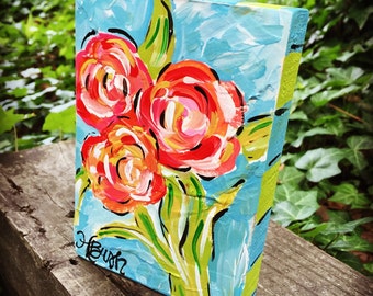 rose painting – Etsy