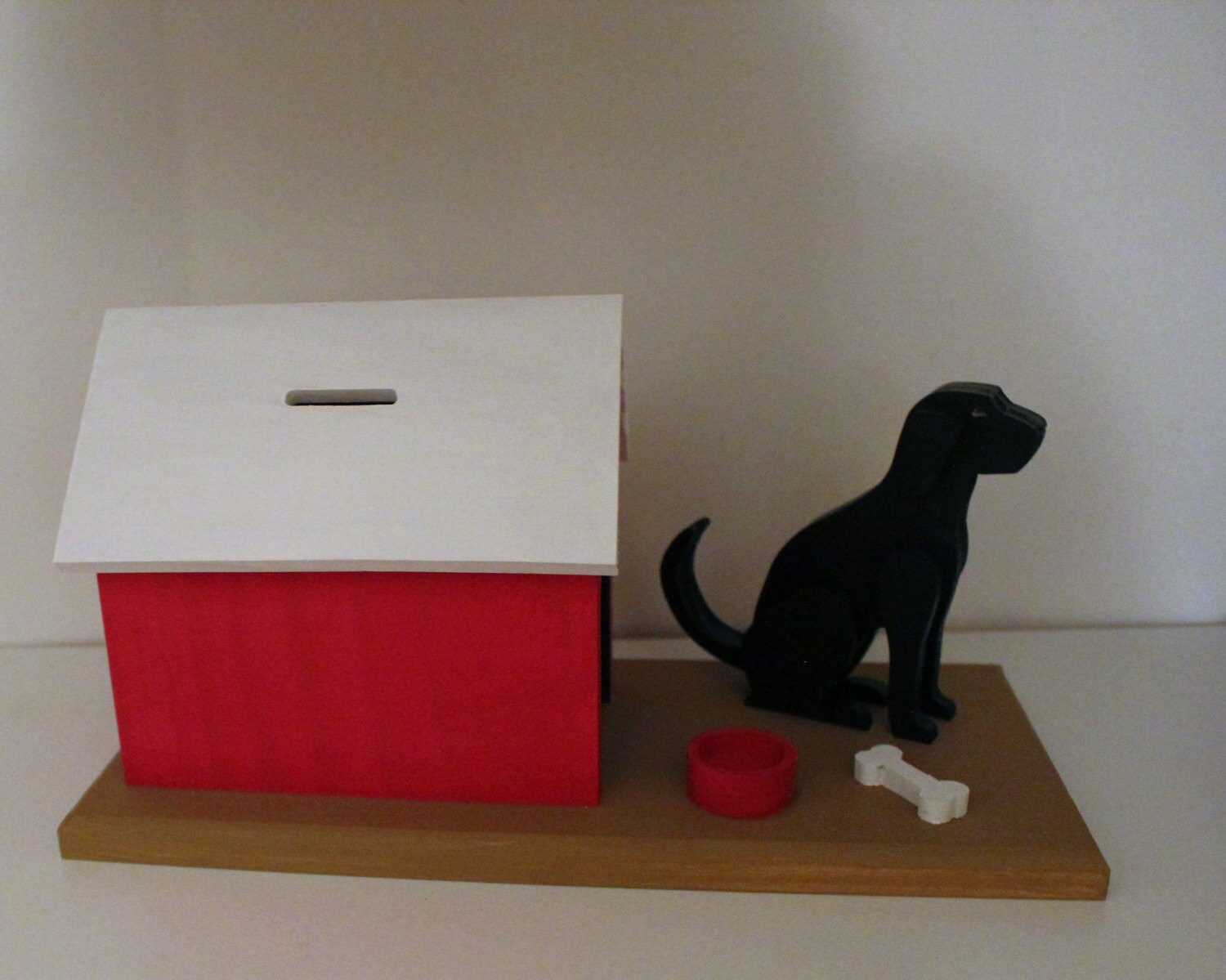 Dog House piggy Bank built to last handmade