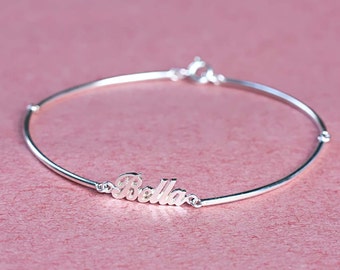 Handcrafted Personalized Name Bracelet - Baby Name Bracelet - Gift For Daughter