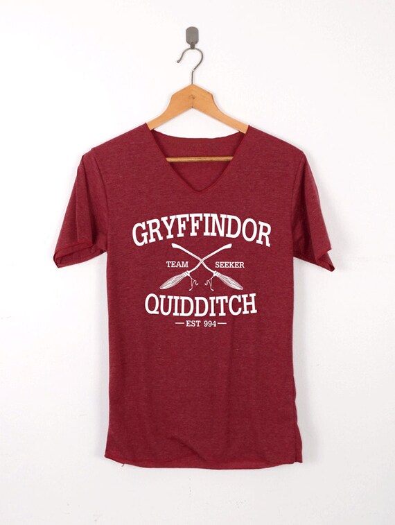 Items Similar To Gryffindor Quidditch Shirt Harry Potter Shirts Red V