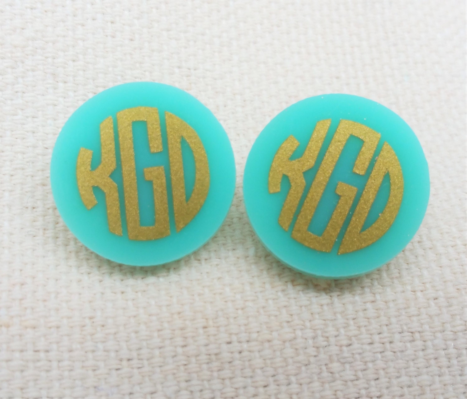 Monogram Acrylic Earrings Acrylic Monogram Earrings by LMGjewelry