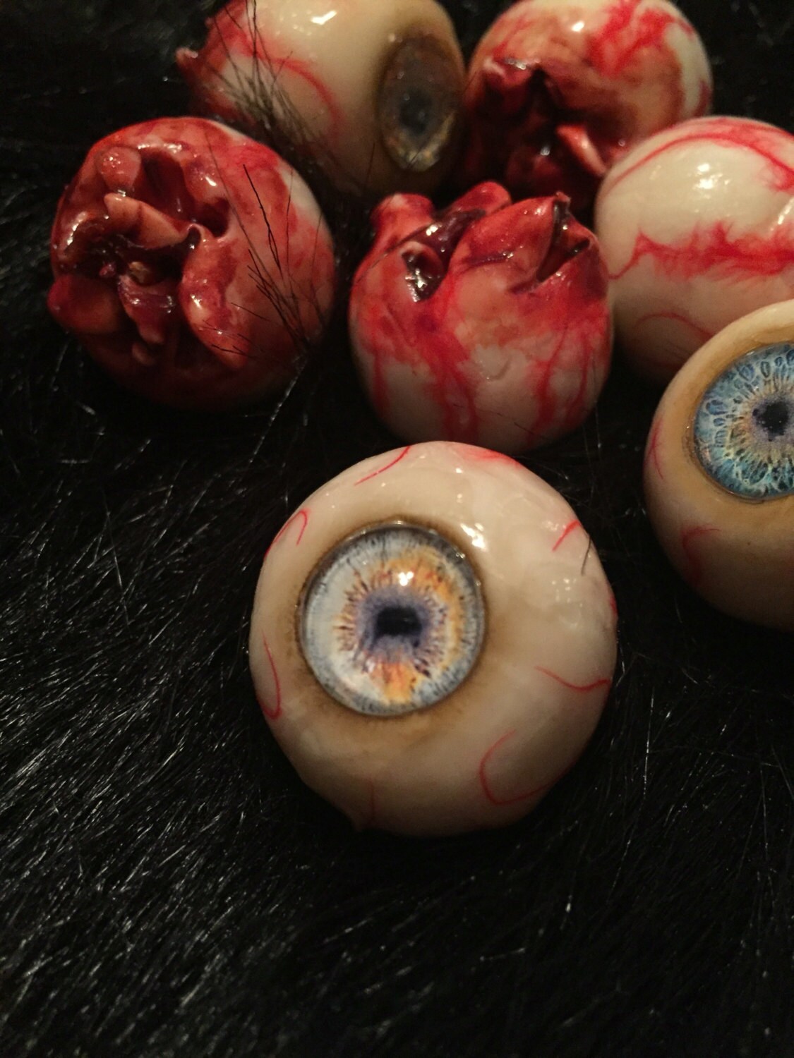 OOAK Creepy Humane Eye Eyeball prop fake Halloween