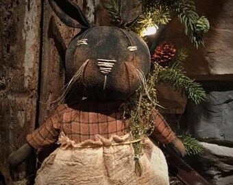 Primitive 10" Easter bunny Rabbit MADE TO ORDER