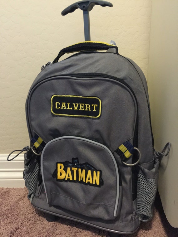Batman Rolling Backpack Bag Pottery Barn