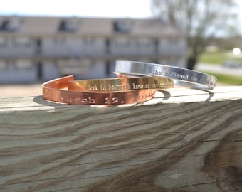 Customizable Cuff, Customizable Bracelet, Engraved Bracelet, Personalized Engraved Bracelet, Rose Gold Personalized Bracelet, Bracelet, Cuff
