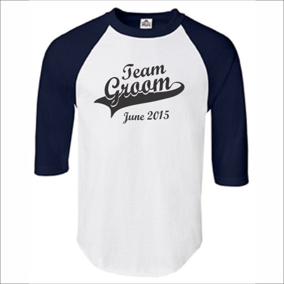 Team Groom Baseball Shirts Mens Best Man Groomsman Wedding