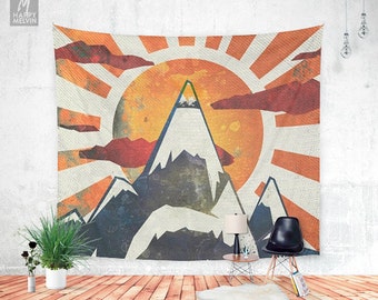 Mount spitfire - Wall tapestry - Tapestry - Mountain - Boho - Wall Hangings - Wanderlust - Nature - Boho decor - Home decor - Dorm decor.