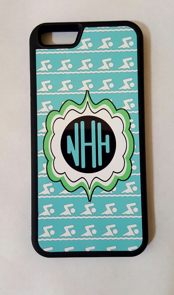 Swim swimming monogram phone case iPhone 4 5 5c 6 6