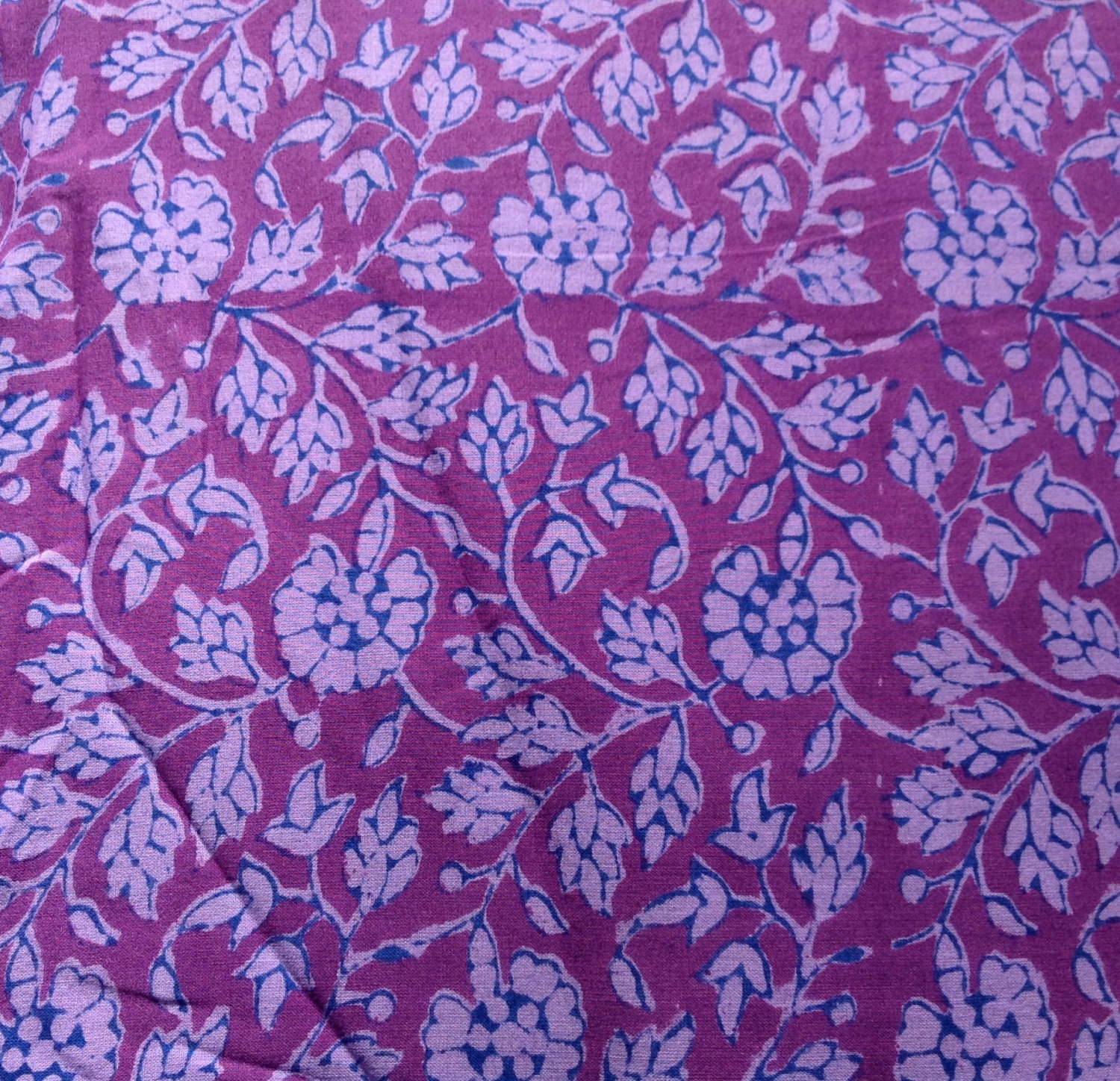 Indian cotton fabric lightweight block print by UPGFabricAnnex