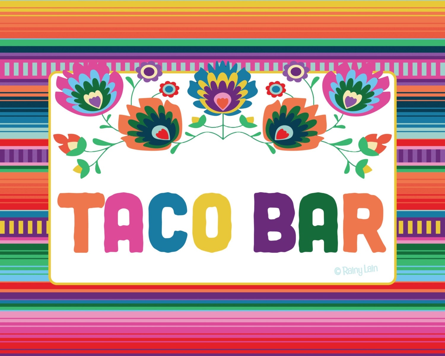 Free Taco Bar Printables - Printable Templates