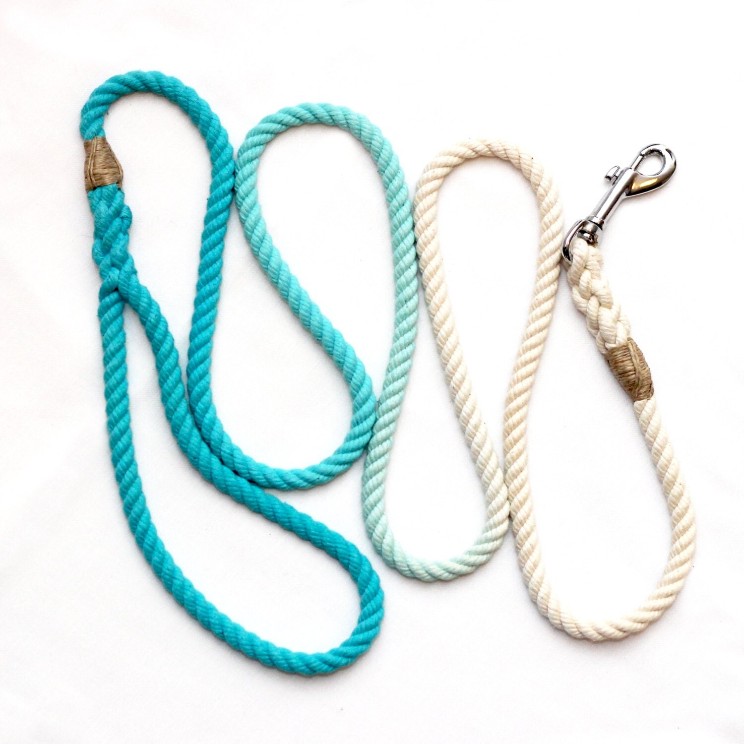 Custom dyed Ombre Rope Dog Leash Dog leash Ombre by HappyPooch