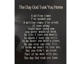 Loving memory poem | Etsy