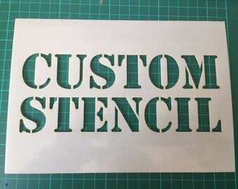 Custom stencils in Reuasble Mylar up to 500 x 700 mm 19.5 x 27.5 in