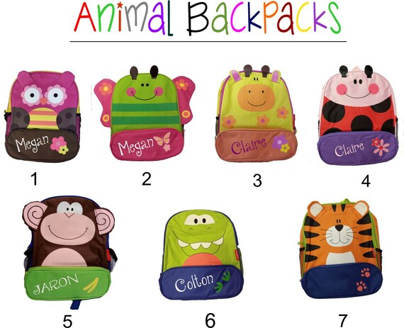 Adorable character school bags for children