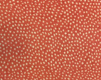 Coral Dot Fabric - Magnolia Fabric - Reversible - Chenille Fabric - Upholstery Fabric By The Yard