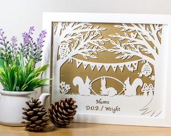 Rabbit papercut | Etsy