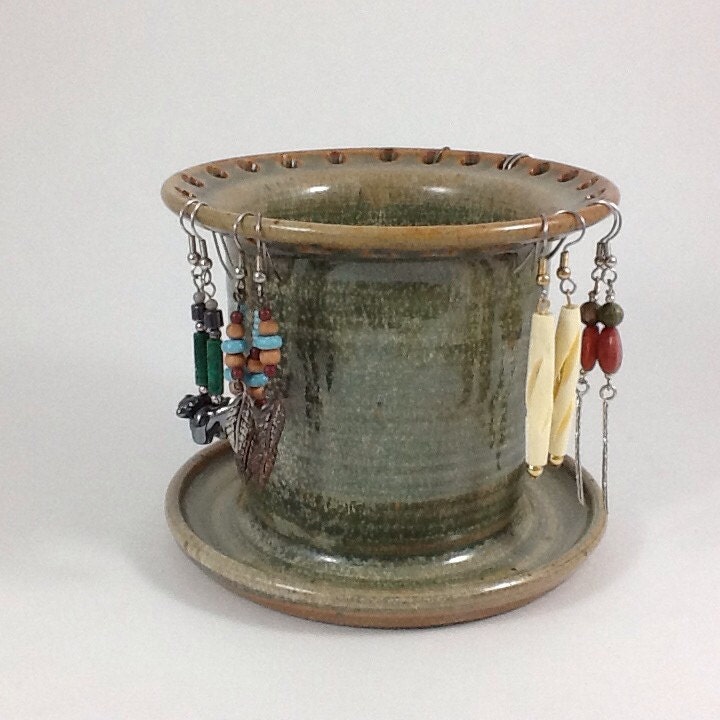 Earring Holder Pottery Jewelry Holder by CharlotteLeePottery