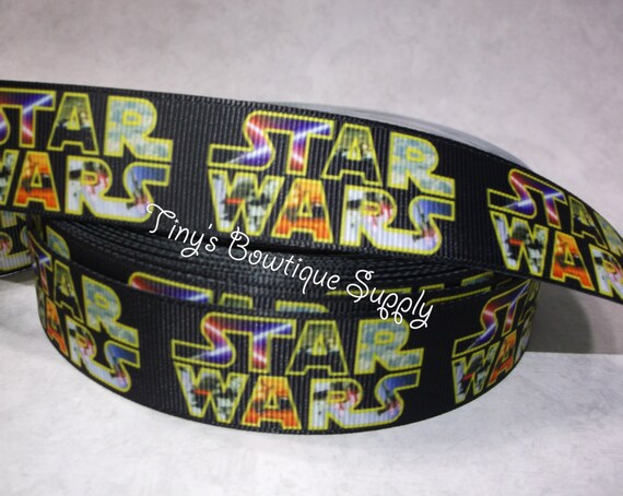 7/8 Star Wars Ribbon by TinysBowtiqueSupply on Etsy