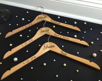 bridesmaid gift, bridesmaid proposal, Personalized Hangers, Bride, Wedding Hanger, Bridal Gift, Bridal Party Gifts, wedding hanger