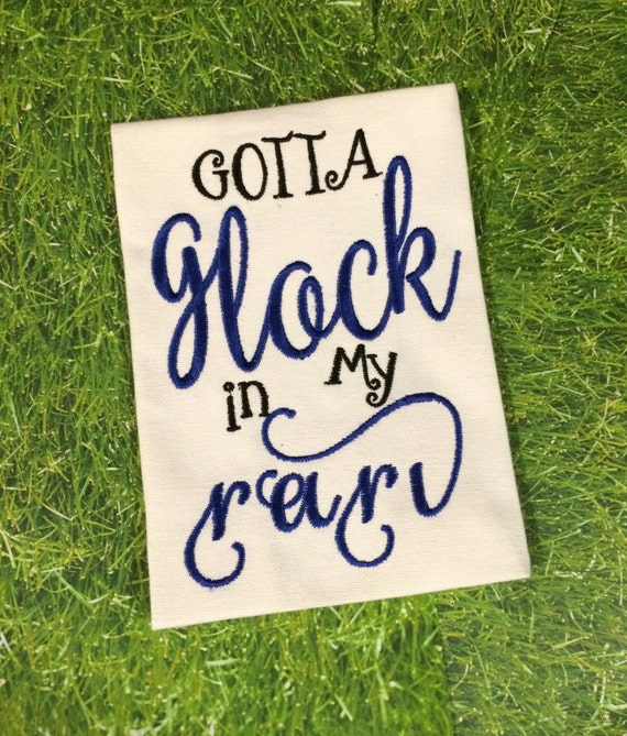 Glock in my rari Embroidery Design Digital by SpreadingThread