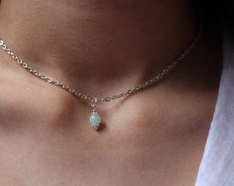 Amazonite Necklace // Layering Necklace // Choker
