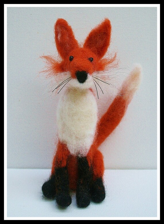 Fox needle felting kit needle felting starter kit needle felting