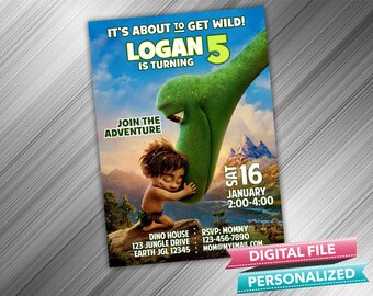 Arlo & Spot Invitation - Good Dinosaur Invitation