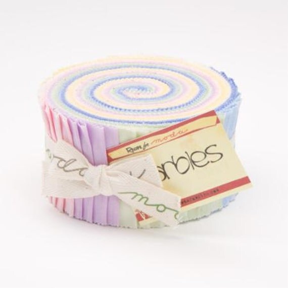 Moda Pastel Marbles Jelly Roll Quilt Fabric By FoxtailQuilting