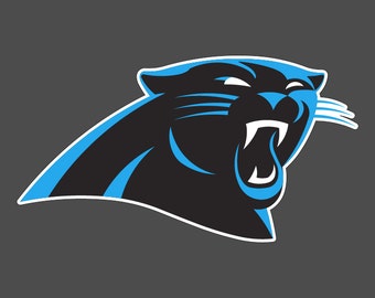 Full Color Carolina Panthers Keep Pounding Die Cut Decal