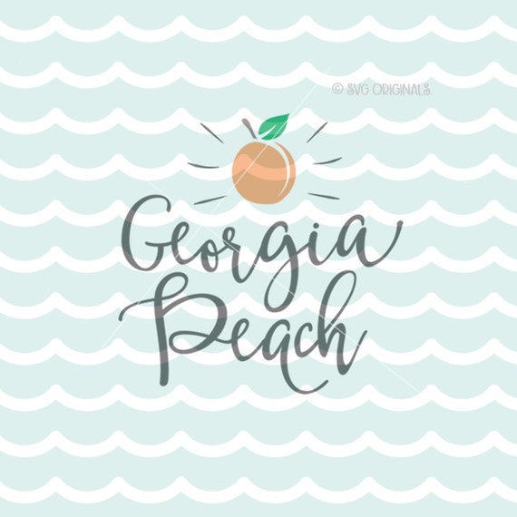 Download Georgia Peach SVG Georgia State SVG Cricut Explore & more. Cut