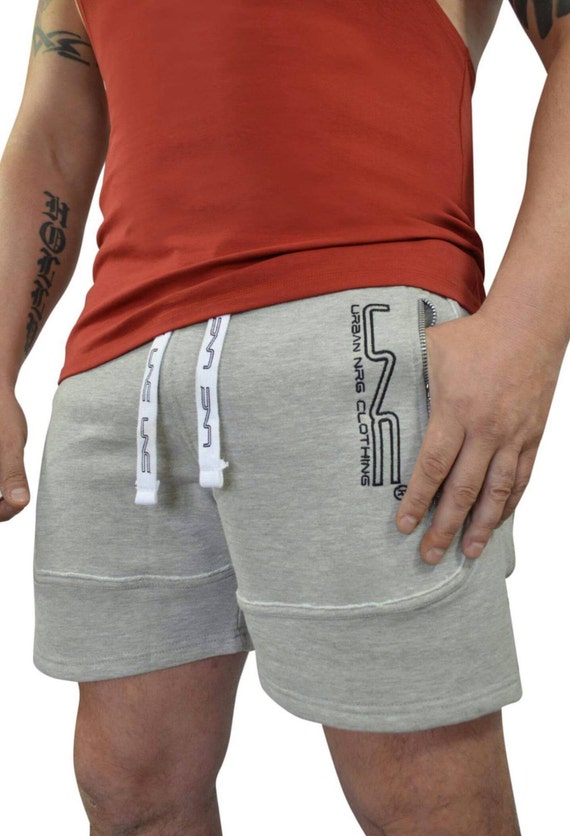 men's sweat shorts with zipper pockets