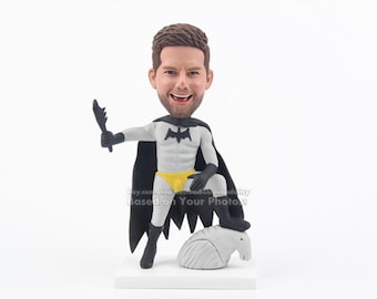 Boyfriend Gift - Personalized Boyfriend Gifts, Birthday Gifts For Him, Friend Gift, Anniversary Gifts for Men, Custom Bobblehead Batman doll