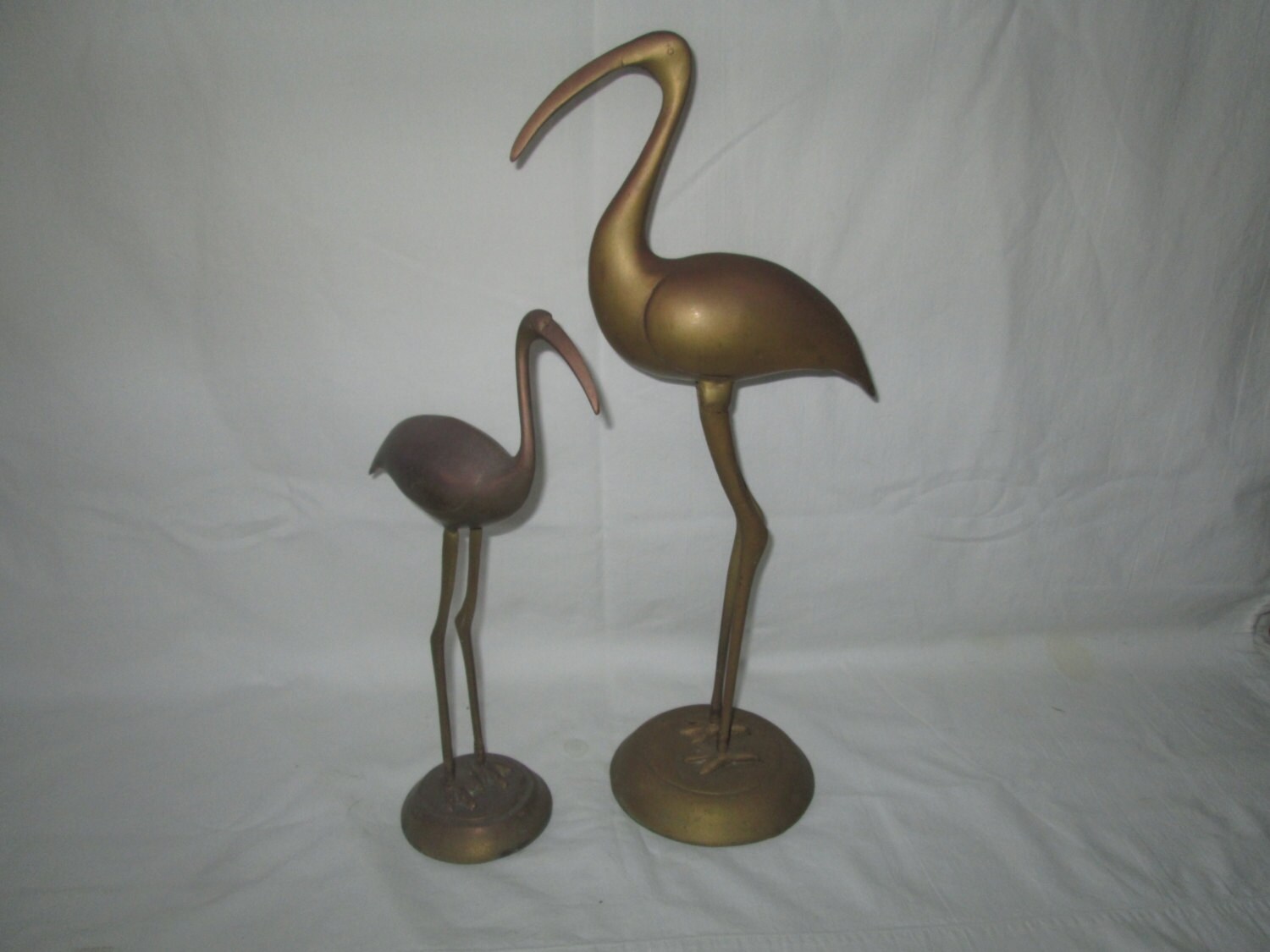 brass flamingo