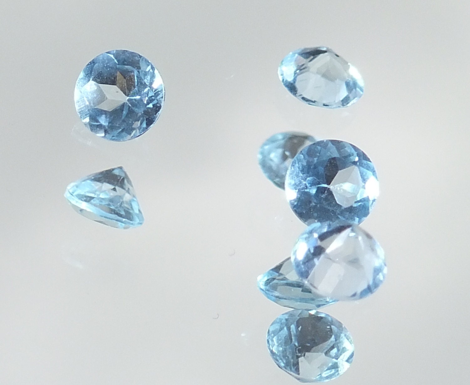 4mm Round Sky Blue Topaz Gemstone