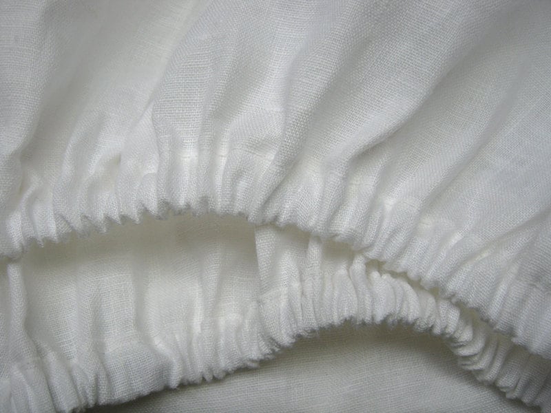 Linen Bedding 100 Linen Ed Sheet White Twin Xl Full Double Queen King California Pure Natural Flax Bedding Deep Pocket Usa Sizes