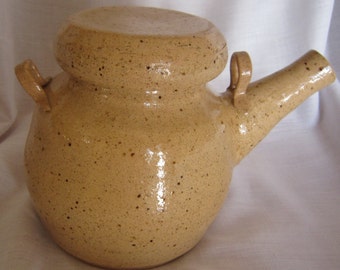 Handmade glazed stoneware ceramic teapot, Pottery Teapot
