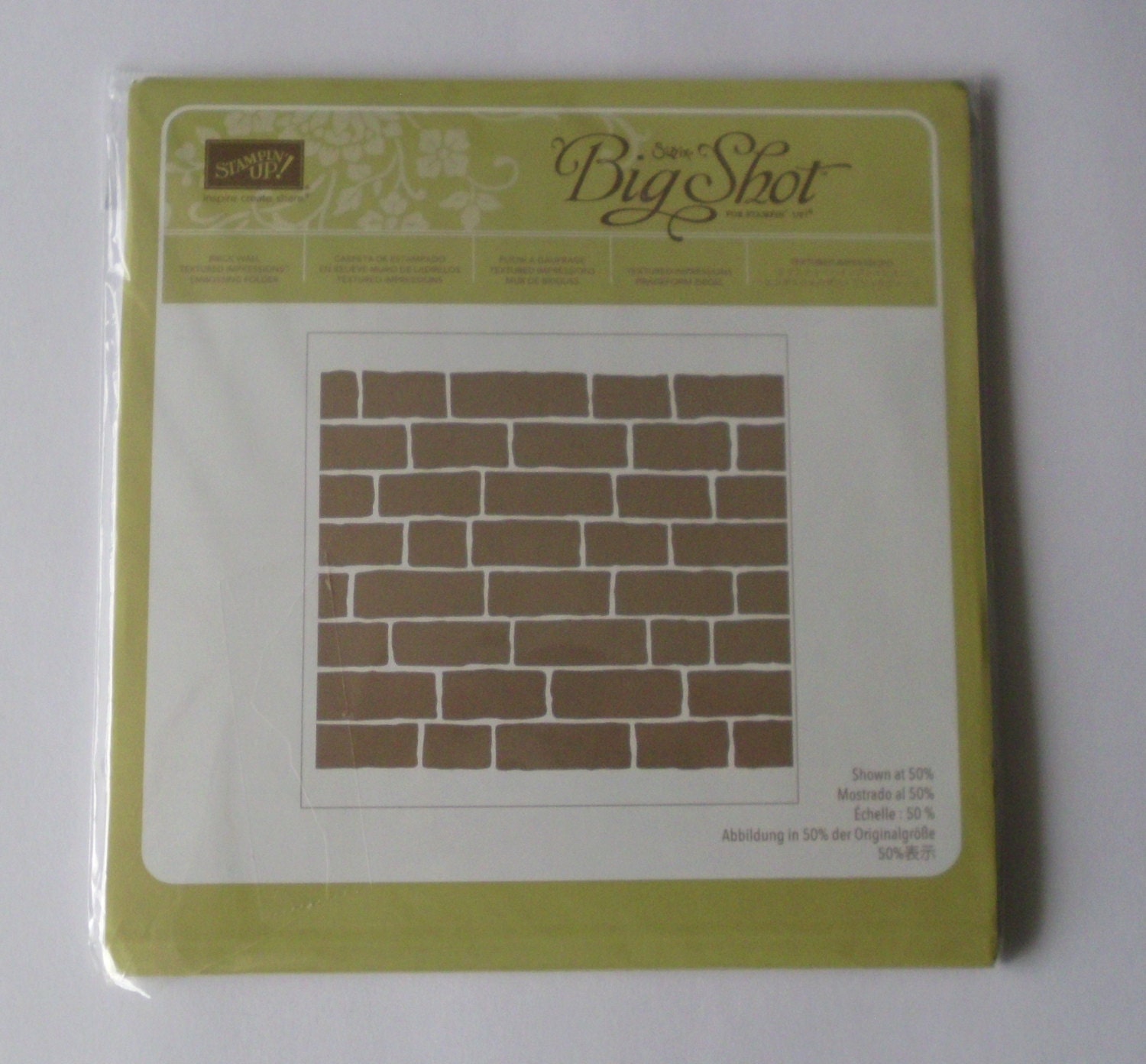 Stampin Up Embossing Folder Brick Wall Textured Impressions