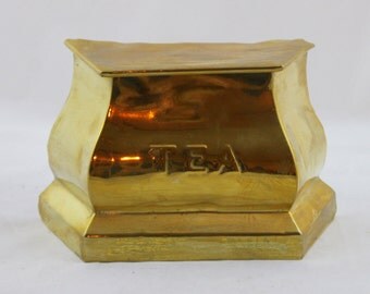 Vintage Edwardian Brass Tea Chest by RG.& Co.G