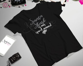 sansa stark is my spirit animal shirt | sansa stark shirt | winterfell shirt | house stark shirt | got shirt | geeky shirt